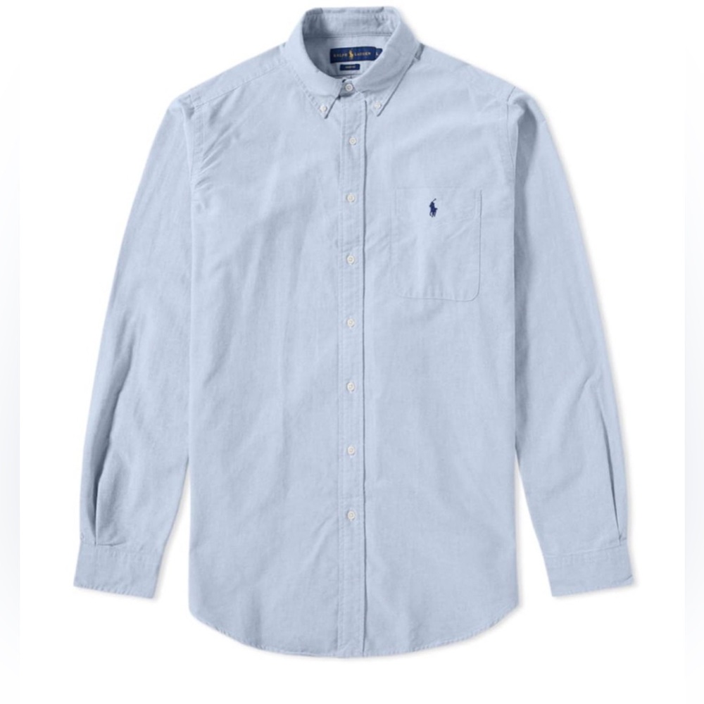 Ralph Lauren Classic Oxford Shirt with Pocket | Blue | Size Big & Tall Large
